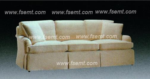 Factory Custom Made Full Fabric Wooden Hotel Lobby Sofa