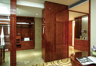 Modern Wooden Hotel Fixed Furniture Set with for Sale 