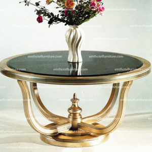 China New Hotel Wood Lobby Furniture Flower Table Decro Lobby Furniture For Sale