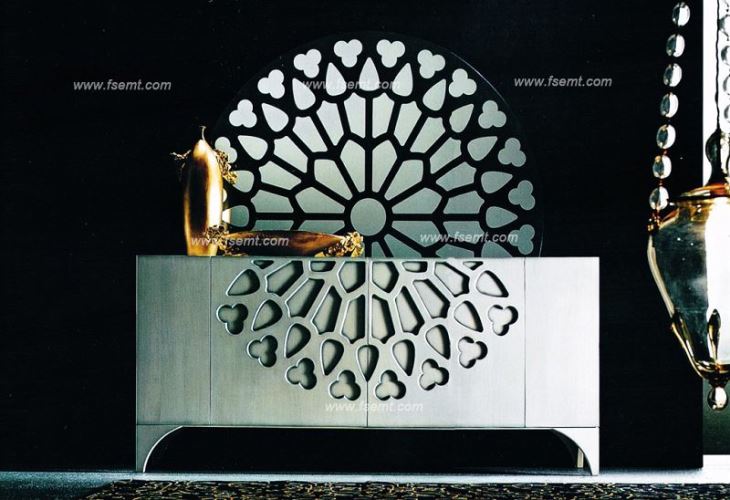Latest High Class Star Hotel Mirrored Console Table