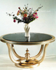 European Sculptural Luxury Glass Flower Tables for Hotel