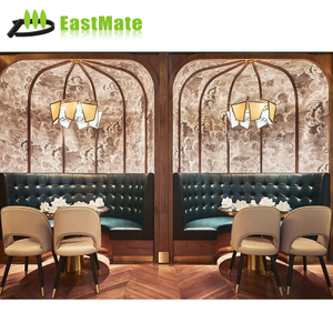 Wood finish restaurant table set to Dubai restaurant furniture 