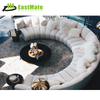 Five Star Marriott Hotel Snow Fabric Round Sectional Hotel Sofa For Hotel Project
