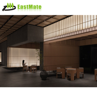 Hot factory price custom interior decorative strip wood plastic composite cladding wood alternative WPC wall panel